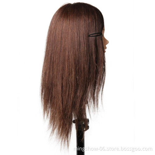 Training head mannequin human hair, wholesale foam head mannequin head